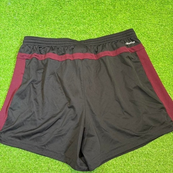 Adidas‎ Size L Climacool Black/Maroon Sporty Drawstring Shorts Size Large Active - Picture 5 of 7